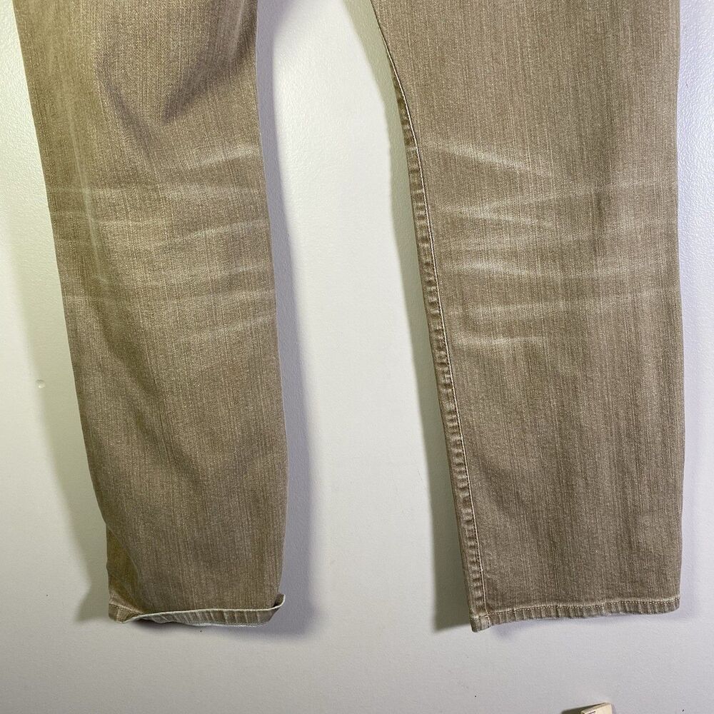 Alberto Jeans Mens 36x32 (Tag 36x34) Taupe Stone Brown Denim Modern Fit - Picture 12 of 16